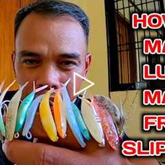 TUTORIAL ON HOW TO MAKE LURE MADE FROM SLIPPERS