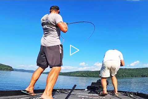Fishing A Summer Bass Tournament On LAKE GUNTERSVILLE! (Deep Crank & Big Worm)
