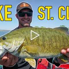 Chasing His Personal Best Lake St Clair Smallmouth Bass - Fishing Lake St Clair