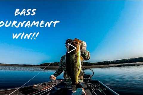 Bass Tournament WIN On a Lake LOADED With HYDRILLA!! || Fall Bass Fishing